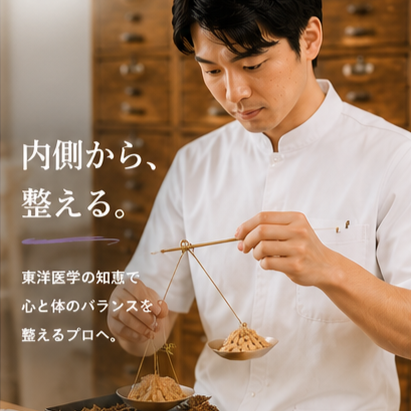 内側から、 整える。