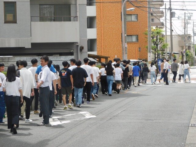 退避訓練を実施しました。