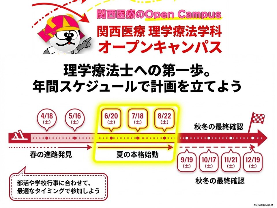 2026年 理学療法学科オープンキャンパス日程